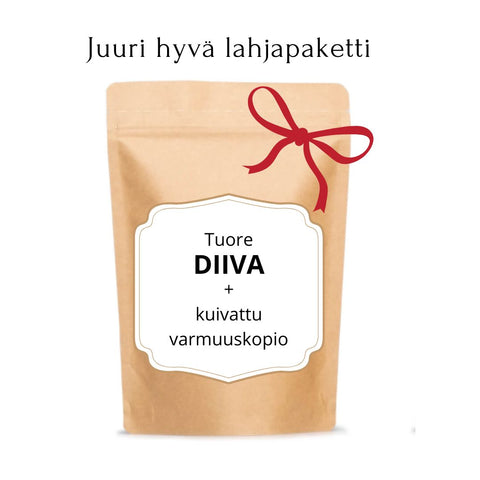Juuri, DIIVA tuore + kuivattu varmuuskopio