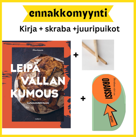 Kirja, skraba ja juuripuikot