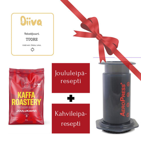 JUURI, KAHVI, AEROPRESS ja 2 RESEPTIÄ