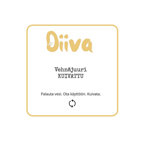 Juuri, DIIVA kuivattu vehnäjuuri