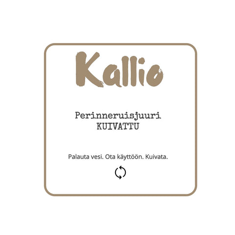 Juuri, KALLIO kuivattu ruisjuuri
